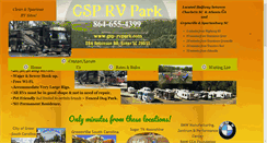 Desktop Screenshot of gsp-rvpark.com